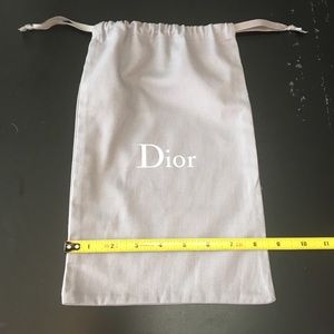 Dior 13 x 8.5 drawstring Dustbag for shoes or bags